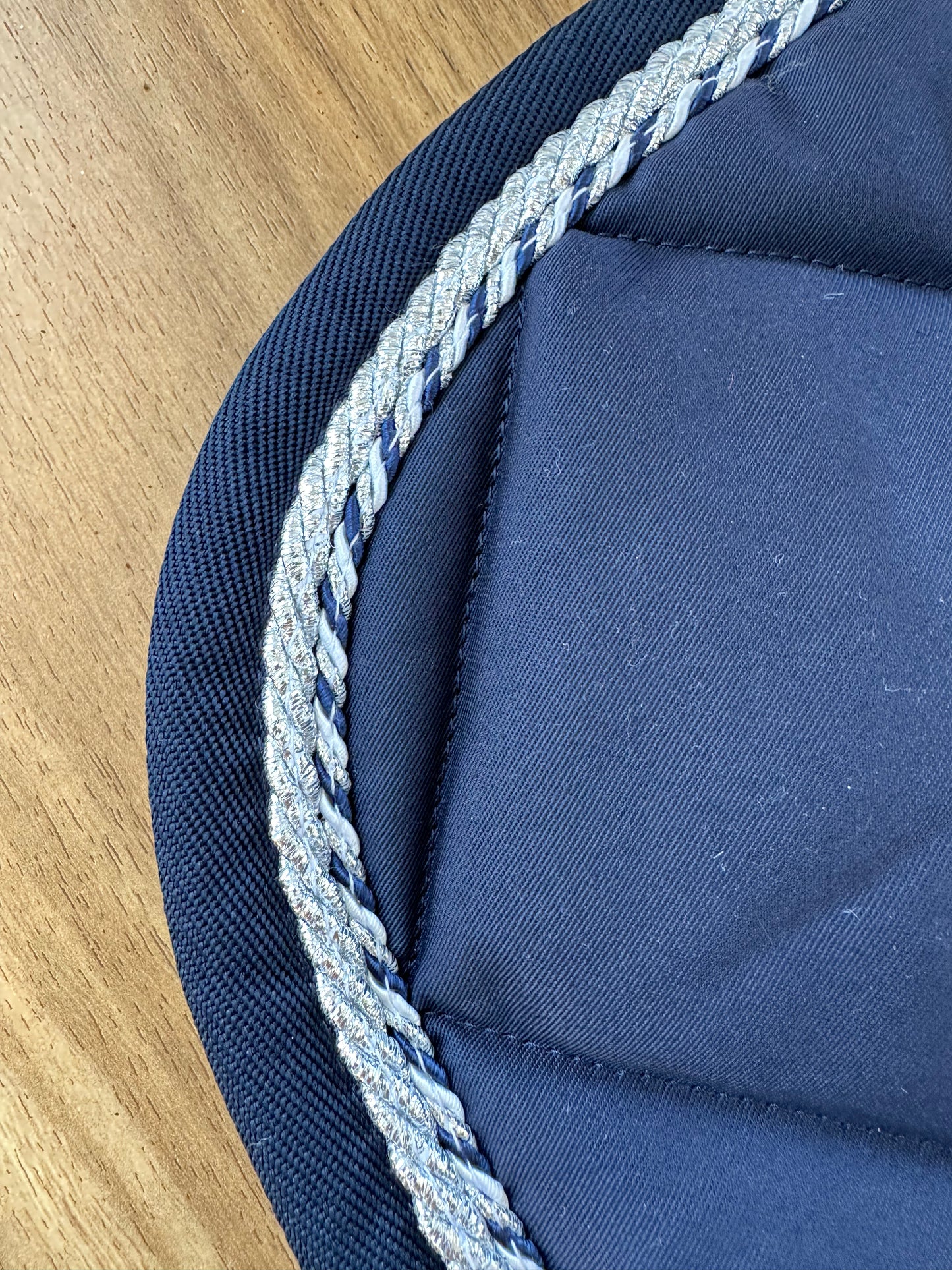 Anna Scarpati Navy Jumping Saddle Pad