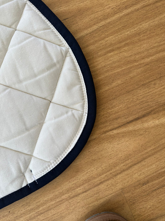 Anna Scarpati Navy Jumping Saddle Pad
