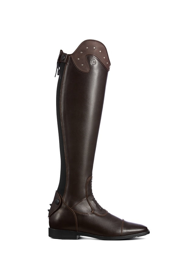 Linus Slim S Line Nubuck + Strass mocha