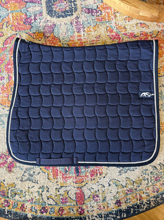 Anna Scarpati Navy Saddle Pad - Dressage