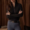 VALA Cloudline 1/2 Zip Long Sleeve Top - Black - Little Equine Co.