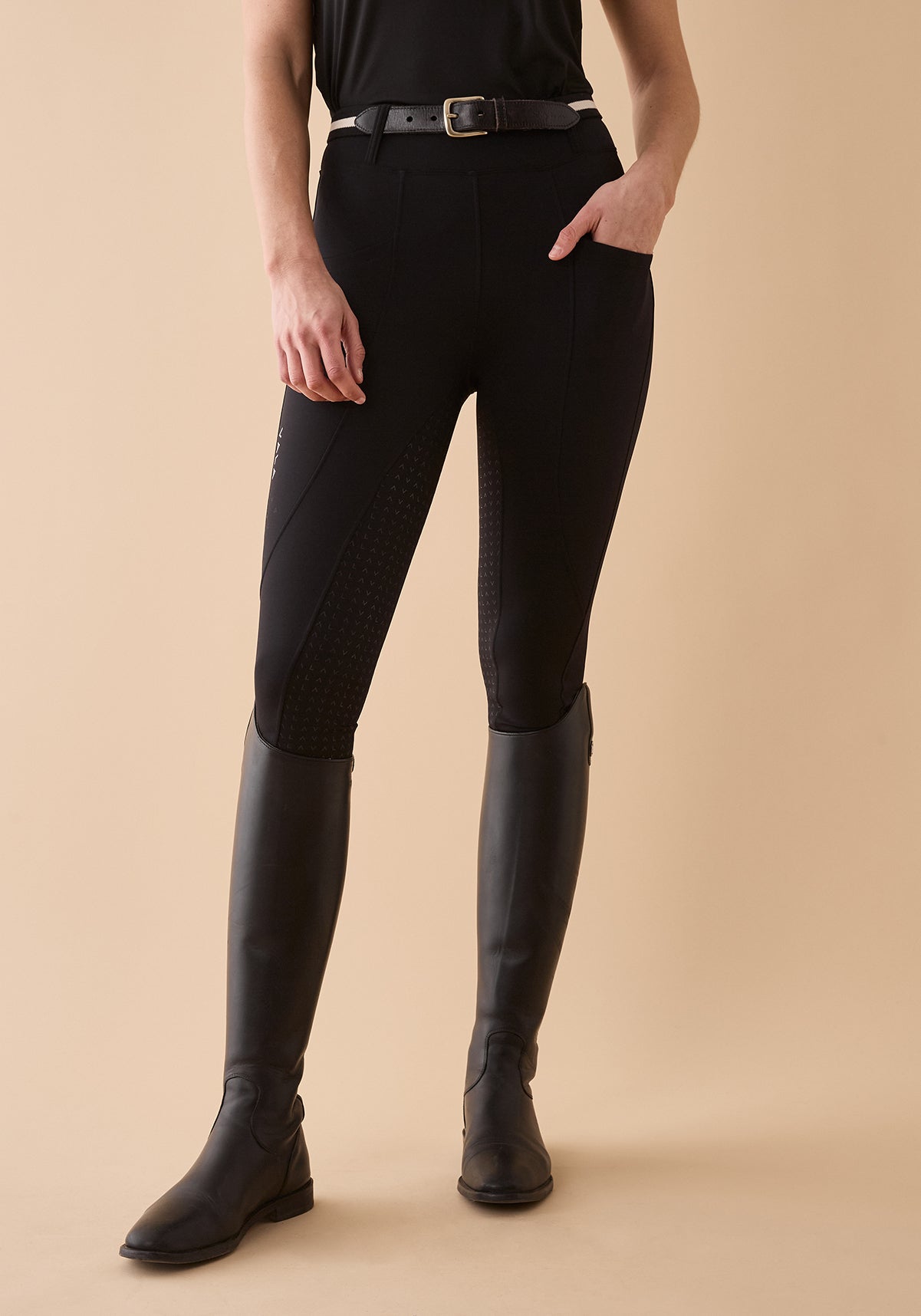 VALA Sculpt & Smooth Riding Breeches - Black - Little Equine Co.
