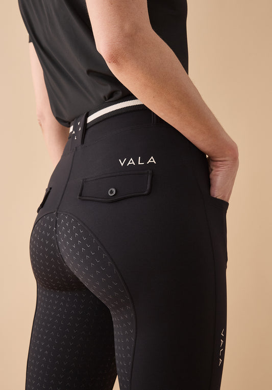 VALA Sculpt & Smooth Riding Breeches - Black - Little Equine Co.