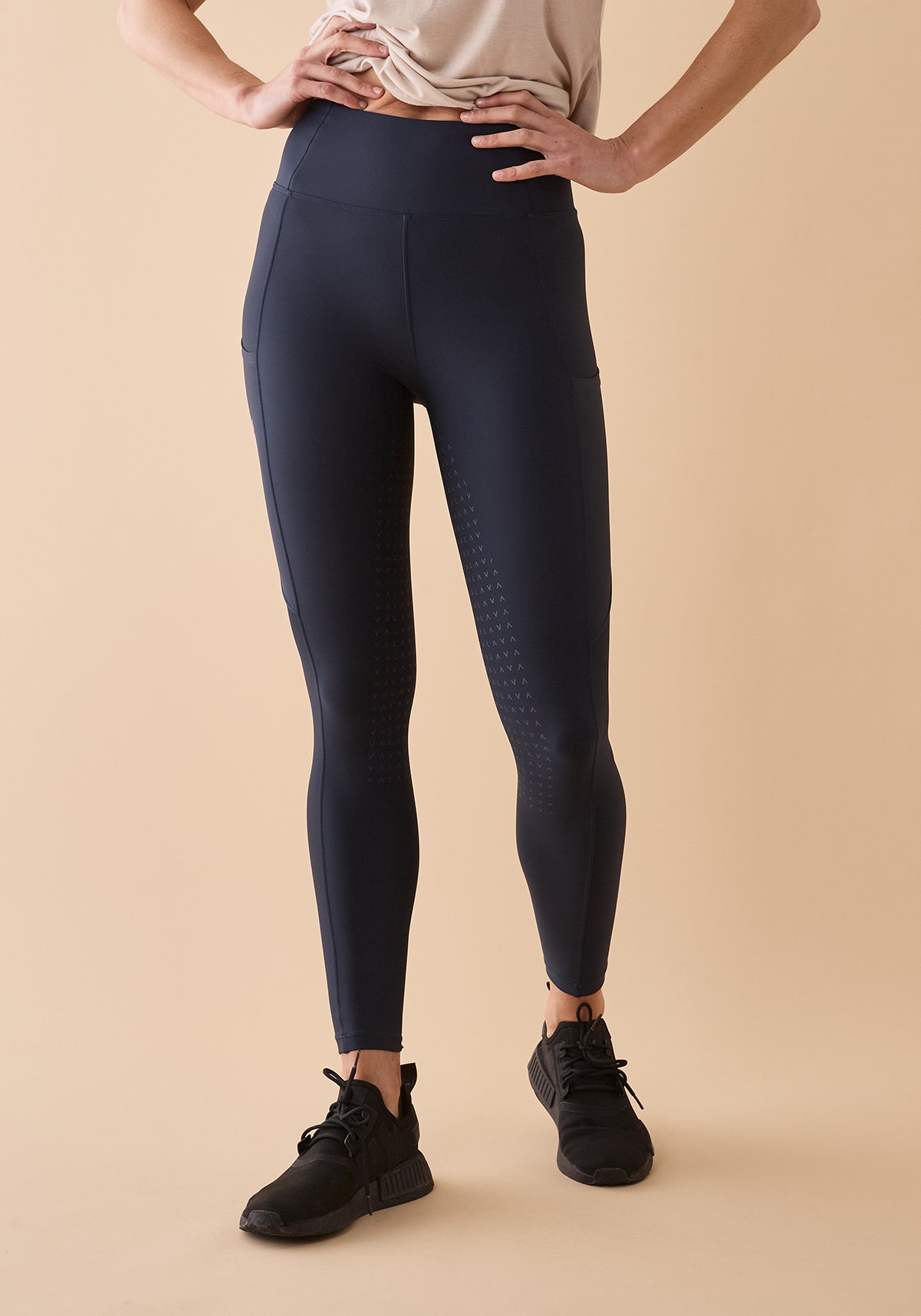 Vala Equestrian Active Everyday Riding Leggings- Navy - Little Equine Co.