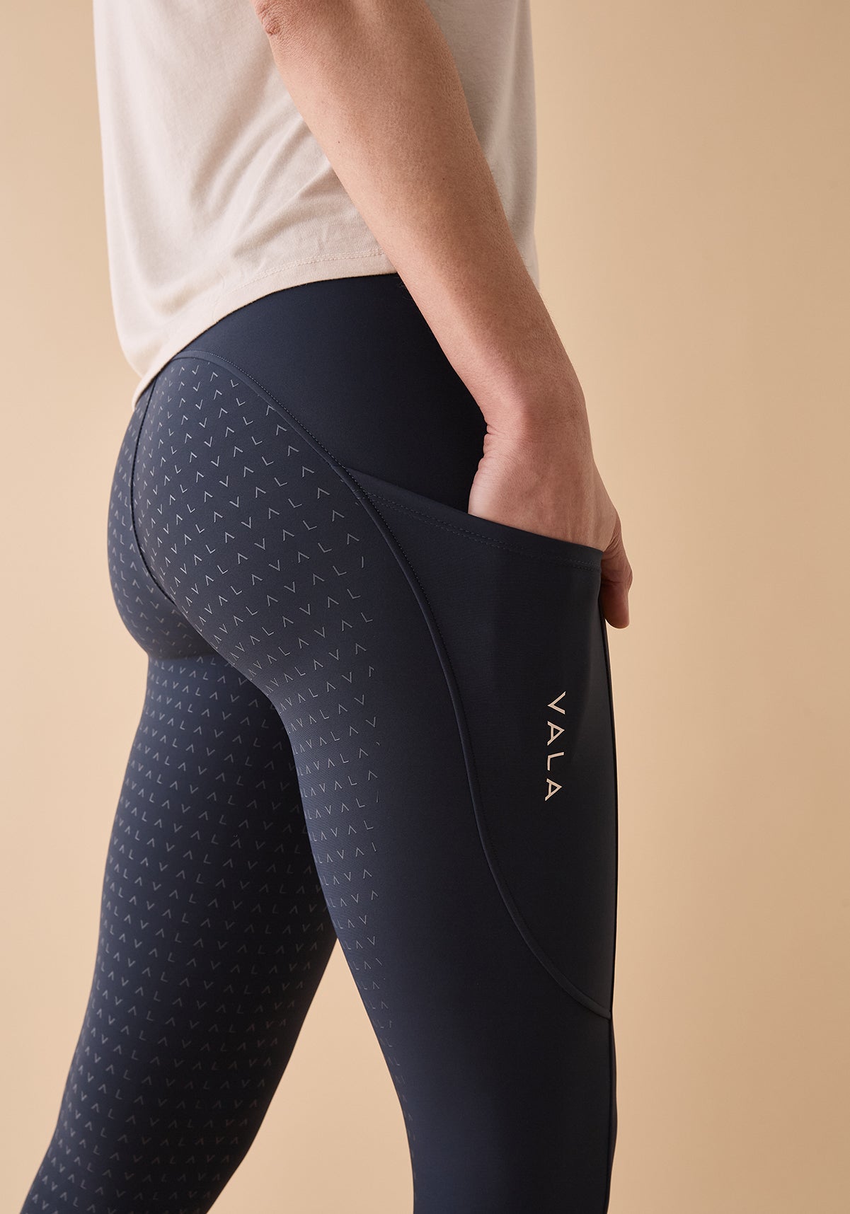 Vala Equestrian Active Everyday Riding Leggings- Navy - Little Equine Co.