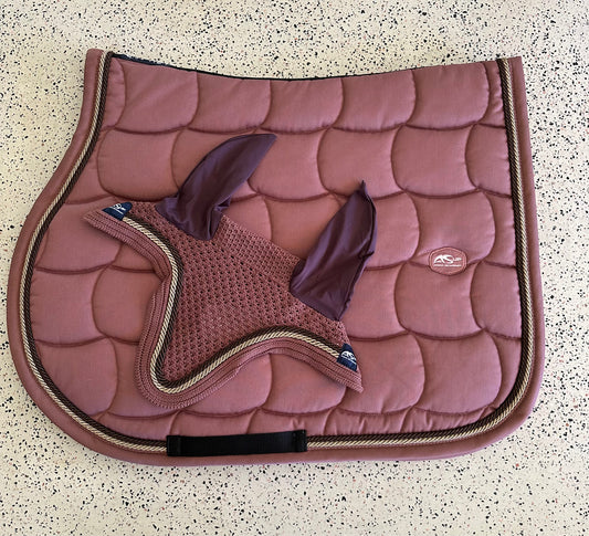 Matching Set: Anna Scarpati Quiri 57 Jump Pad & Zeug 57 Fly Hood - Rosa Antico