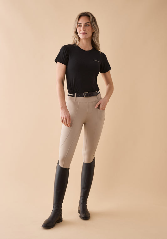 VALA Equestrian Mesh Tee - Black - Little Equine Co.