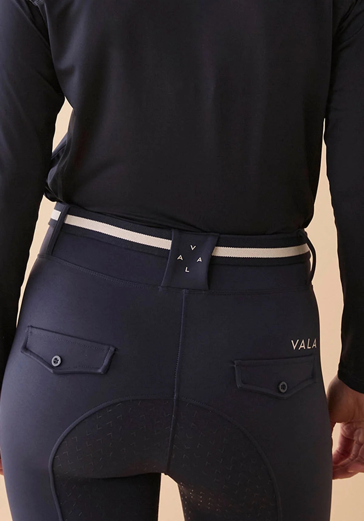 VALA Equestrian Lines Belt - Navy - Little Equine Co.