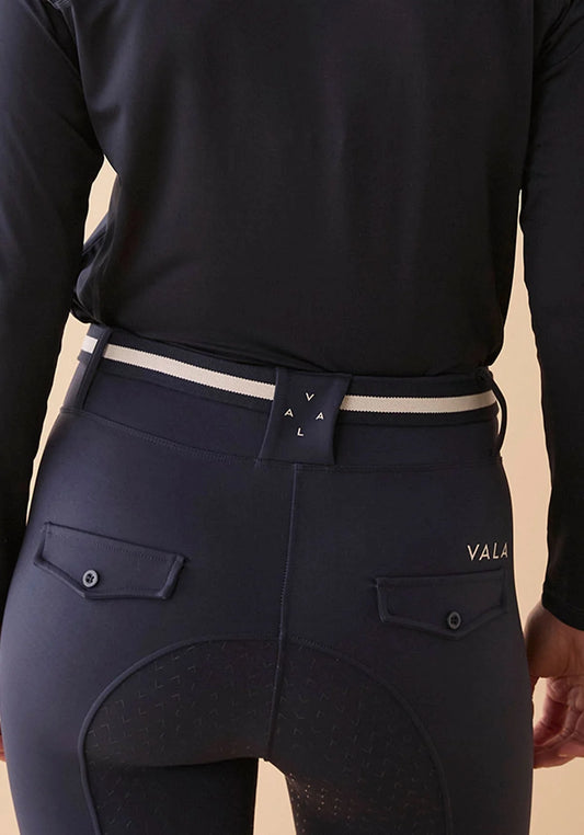 VALA Equestrian Lines Belt - Navy - Little Equine Co.