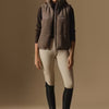 VALA Milla Sherpa Quilted Vest - Taupe - Little Equine Co.