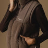 VALA Milla Sherpa Quilted Vest - Taupe